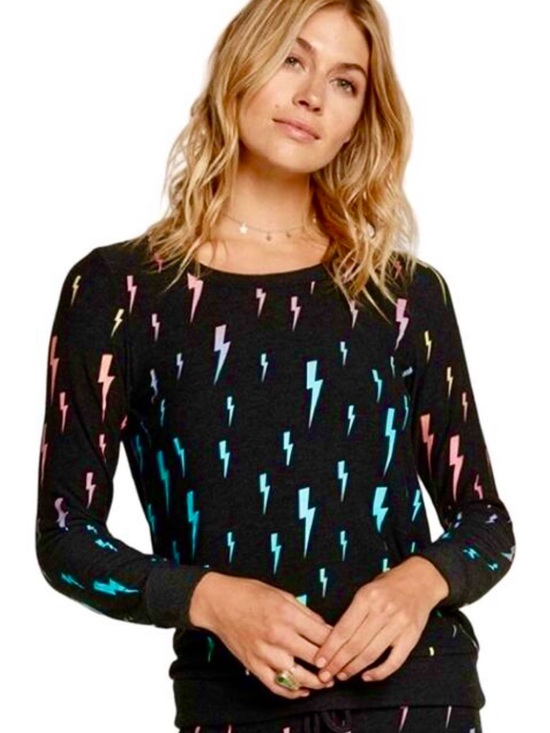 Chaser Tops - Chaser Brand Lightning Bolt Sweatshirt